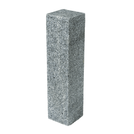 Palisade Granit Grau 15 x 15 x 150 cm, gesägt, gespitzt und gestockt