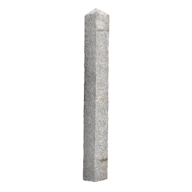 Zaunsäule Granit Grau 15 x 15 x 160 cm