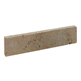 Bordstein Travertin Noce 8 x 25 x 100 cm