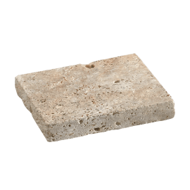 Terrasenplatte Travertin Silver 20,3 x 20,3 x 3 cm