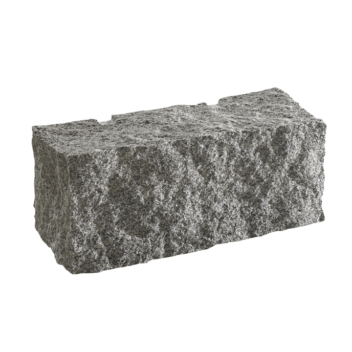 Mauerstein Granit Grau 40 x 20 x 10 cm