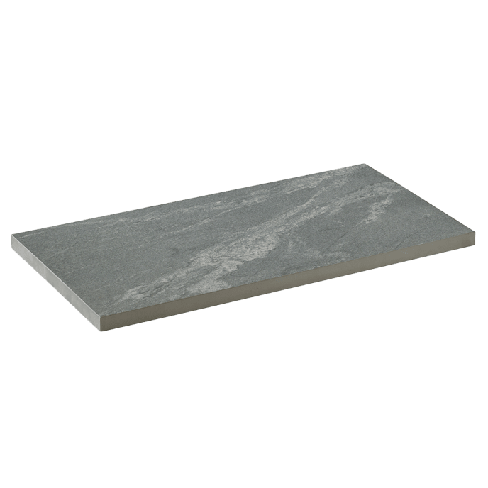 Keramische Terrassenplatte Gneis Schwarz 80 x 40 x 2 cm