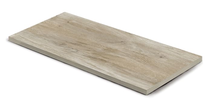 Keramische Terrassenplatte Edelholz hell 80 x 40 x 3 cm