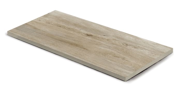 Keramische Terrassenplatte Holzoptik Edelholz Hell 80 x 40 x 2 cm