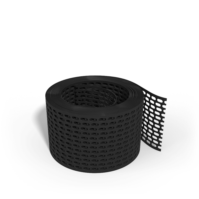 Lüftungsband PVC Schwarz 80 mm x 5 m