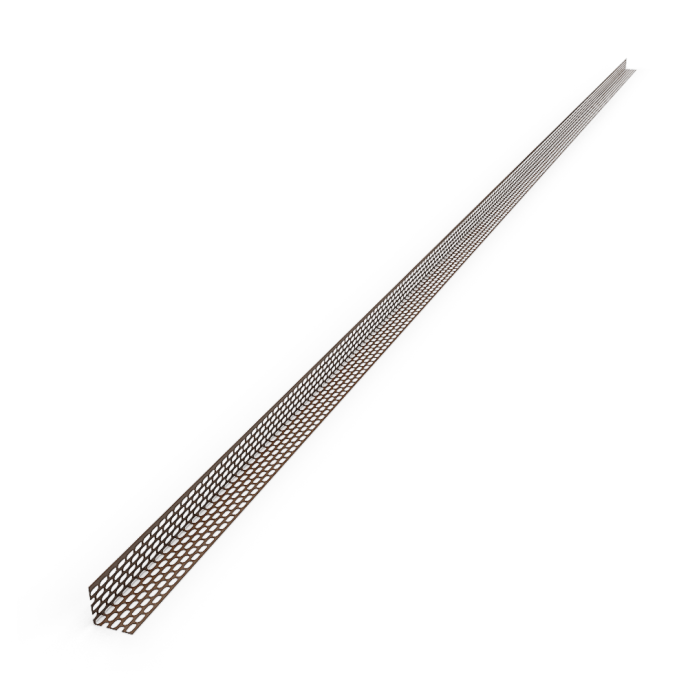 Lüftungsprofil PVC, Braun, 30 x 30 mm x 2,5 m
