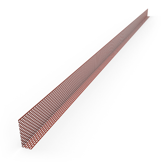 Lüftungsprofil PVC, Rot, 30 x 90 mm x 2,5 m