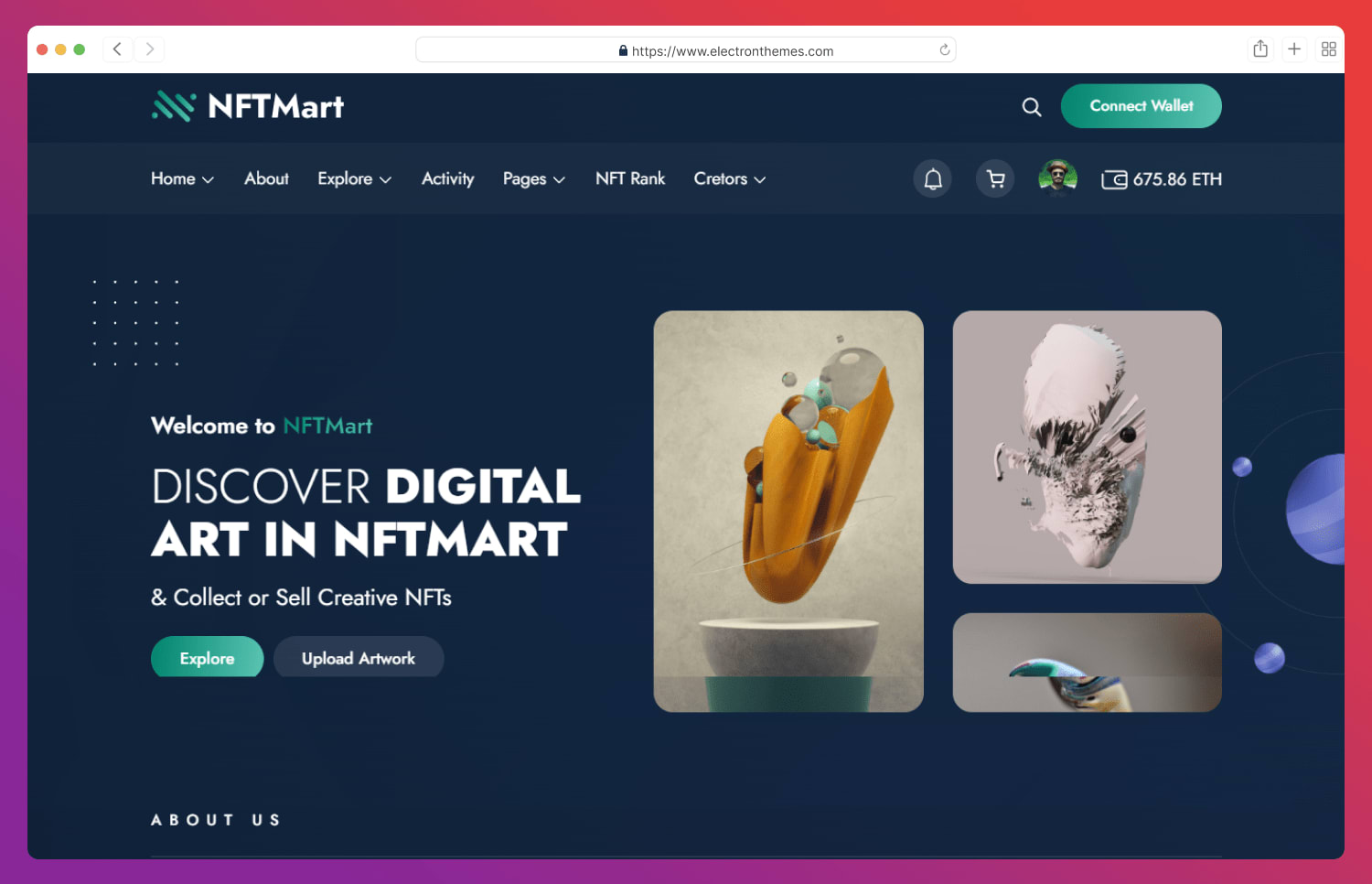 NFTmart html template