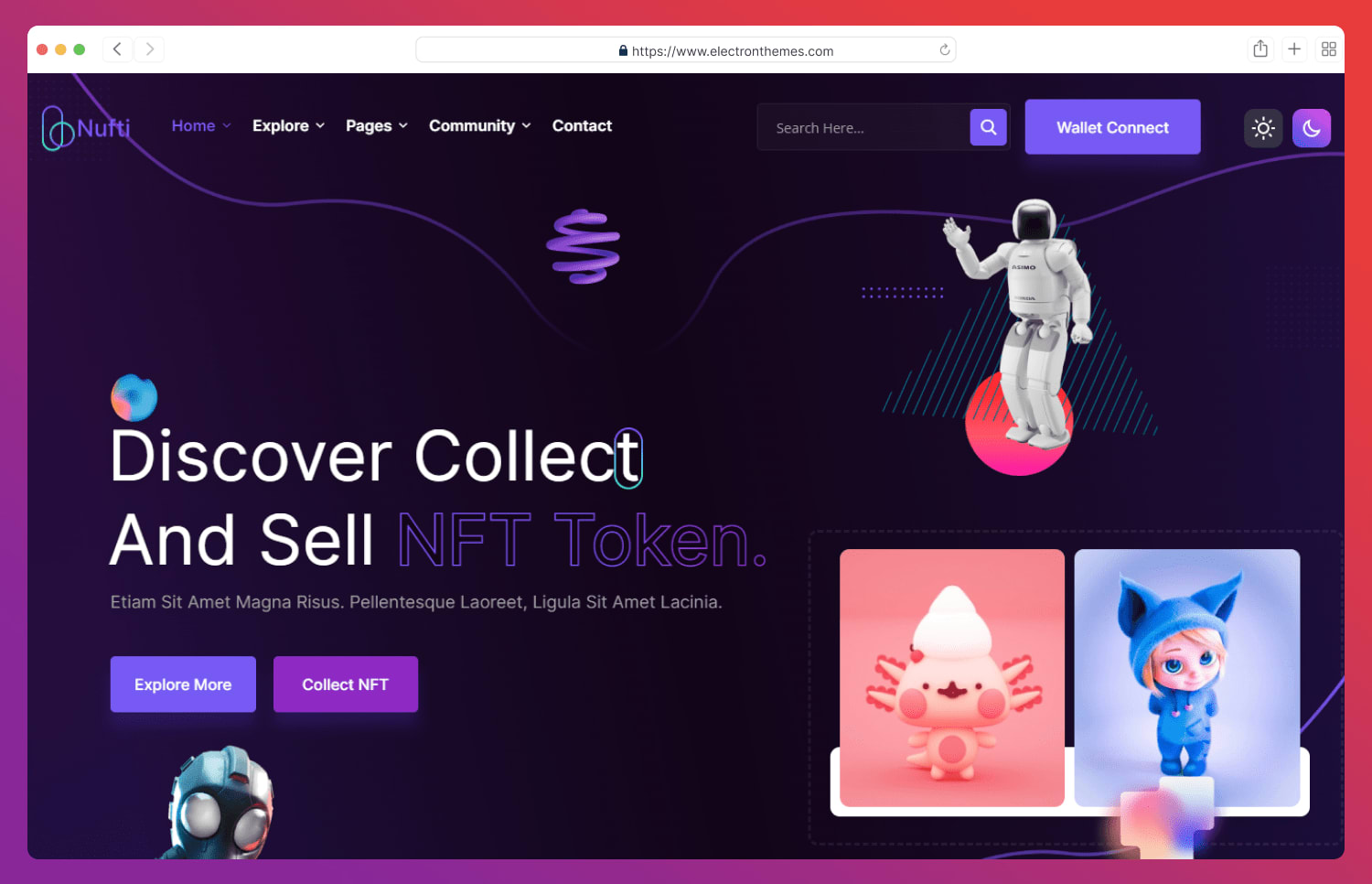 Nufti html template