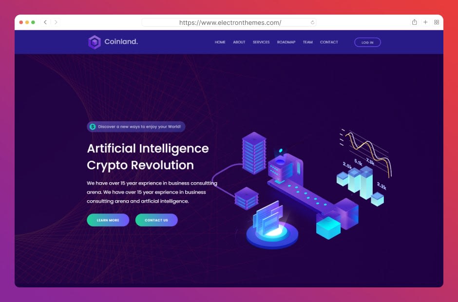 ICO landing page & ICO Crypto Template