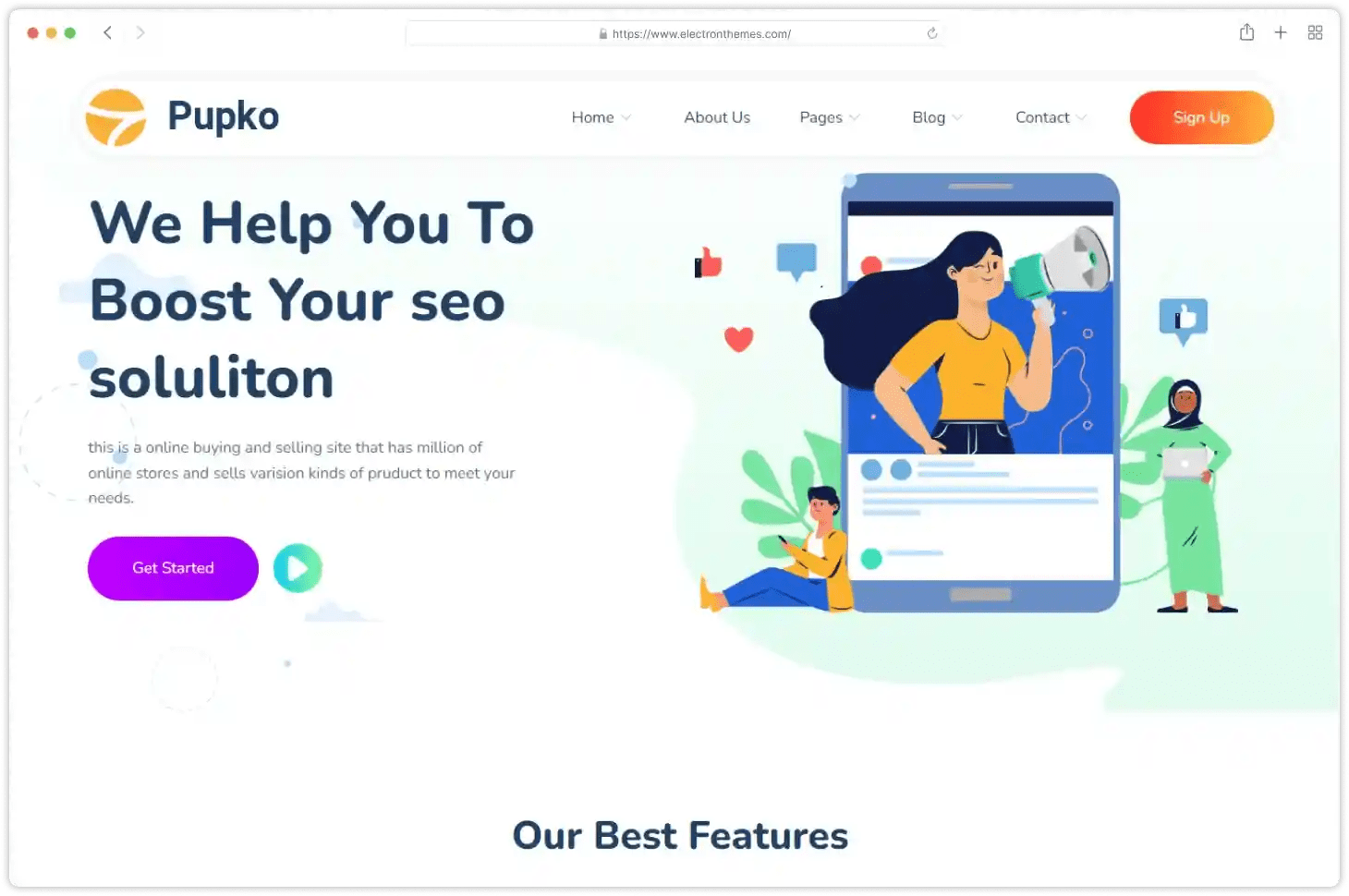 Pupko- professional website templates