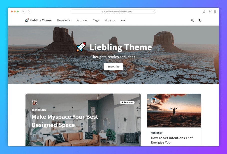 Liebling ghost theme