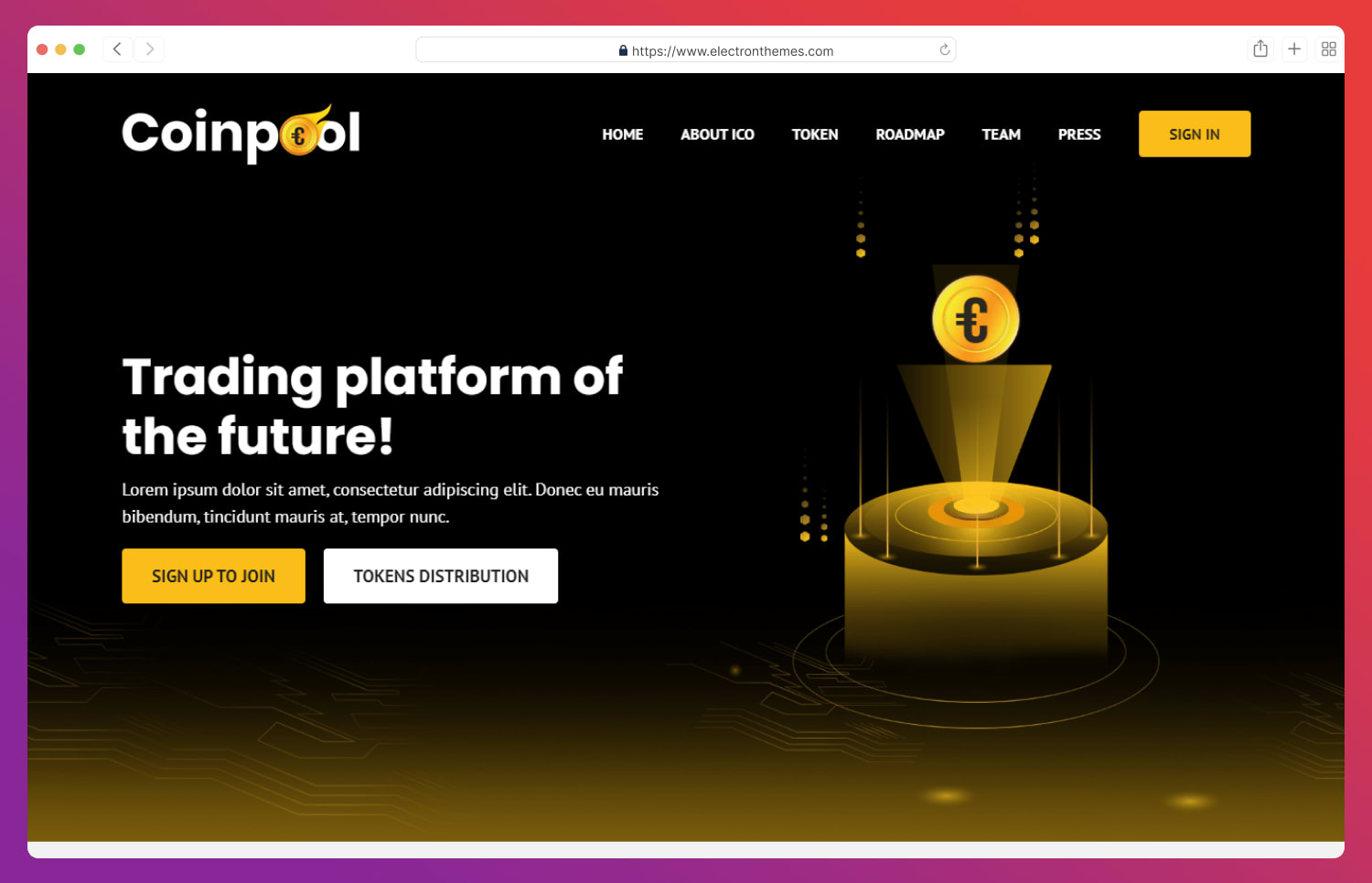 Coinpool html template