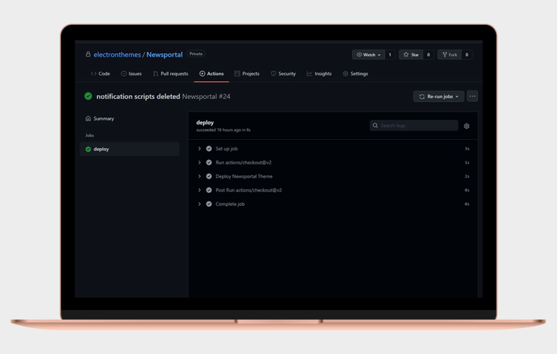 Newsportal - deploy github