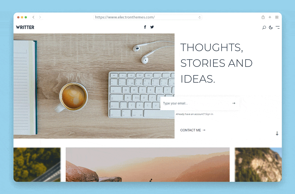 Writter - Minimal Ghost CMS Theme for Bloggers and Writers