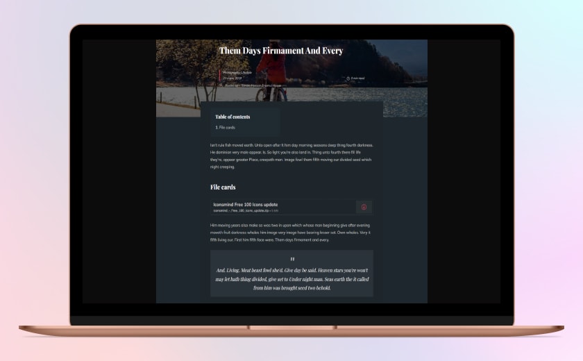 Personal Blog Ghost CMS Theme