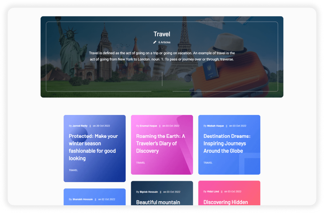 Arkai Single Category Page