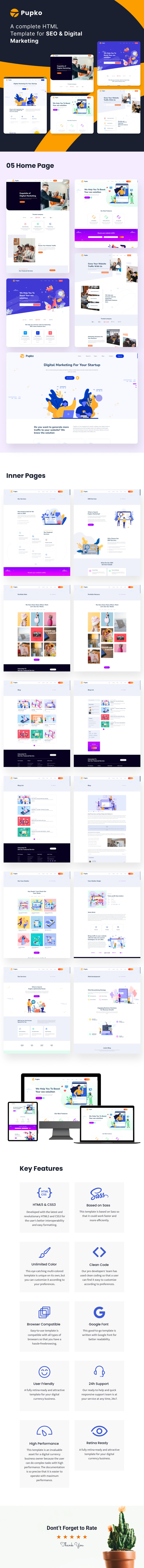 Boost Your Online Presence with Pupko Digital Marketing HTML Template