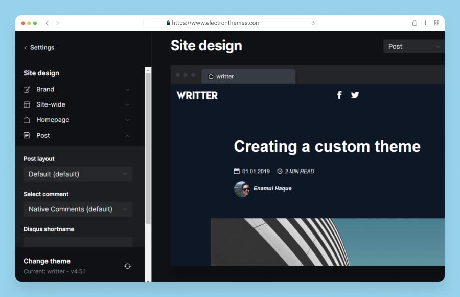 Site design