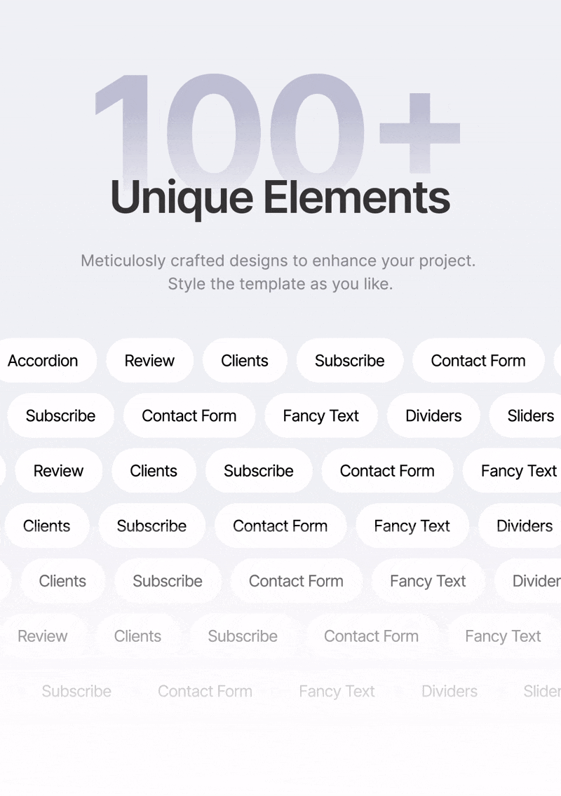 WordPress Furniture Theme unique elements