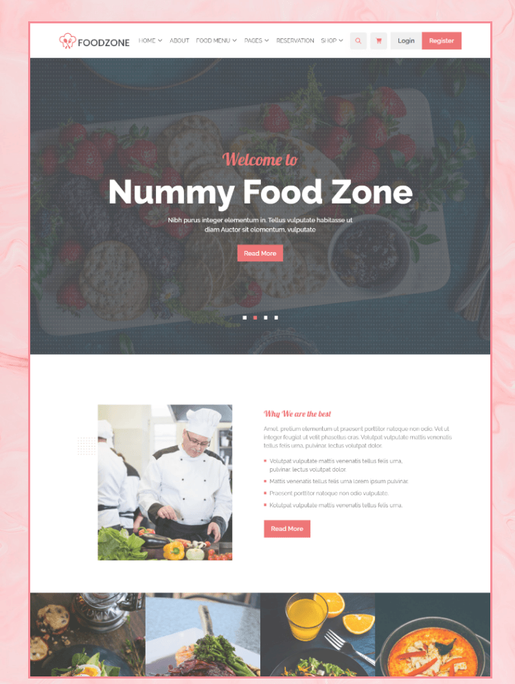 Foodzone - Food And Restaurant E-commerce HTML Template