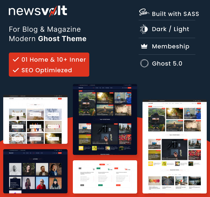 Newsvolt - Newsvolt Is A Professional News And Magazine Ghost Theme