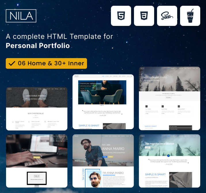 Nila - Elegant Portfolio HTML Template