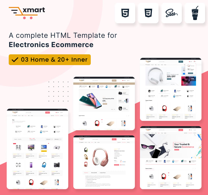 Xmart - Minimal And Modern eCommerce Multipurpose HTML Template