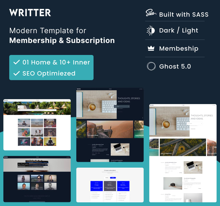 Writter - Minimal Subscription and Membership Ghost Theme