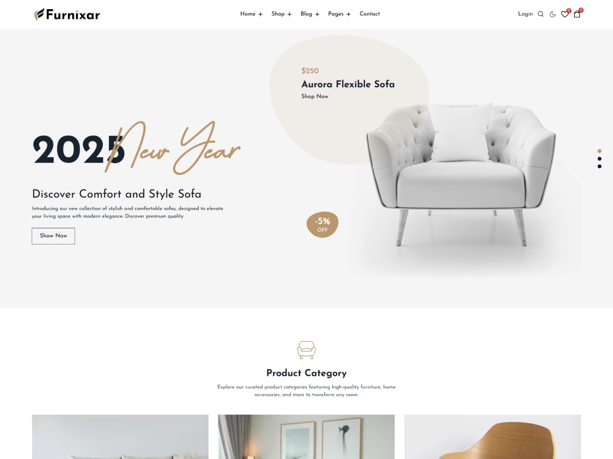Furnixar - Furniture WordPress Theme, Responsive & WooCommerce Ready