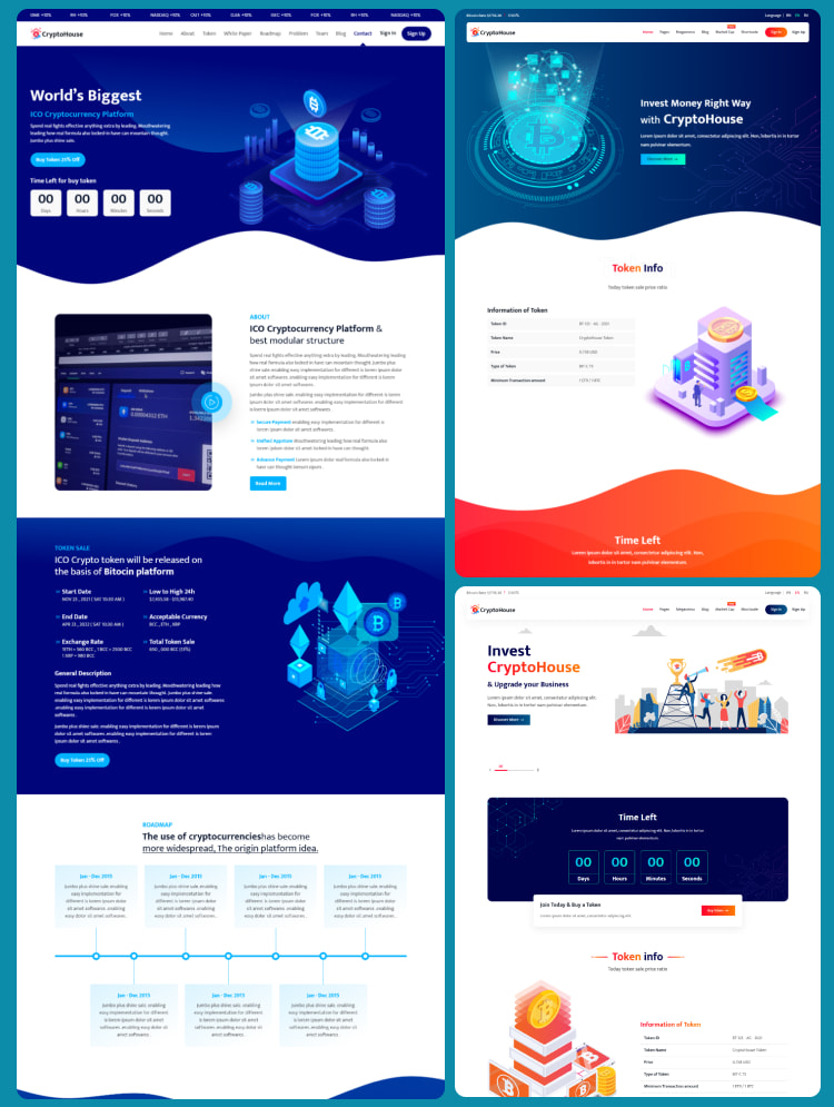 CryptoHouse - Advanced Crypto Currency HTML Template