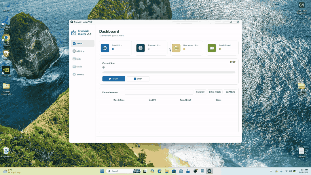 TrueMail Hunter v3.0 | Bulk Website Email Extractor for Lead Generation