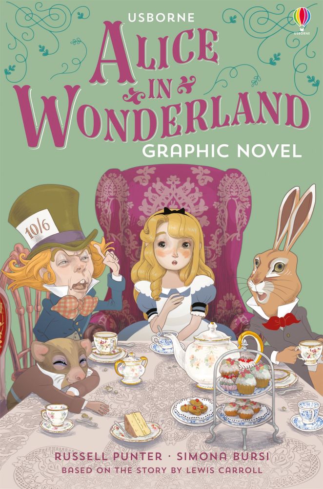 Carte Alice In Wonderland Graphic Novel Alice In Wonderland Graphic Novel 7 Ani Usborne Carti Pentru Copii Big Books For Little Hands