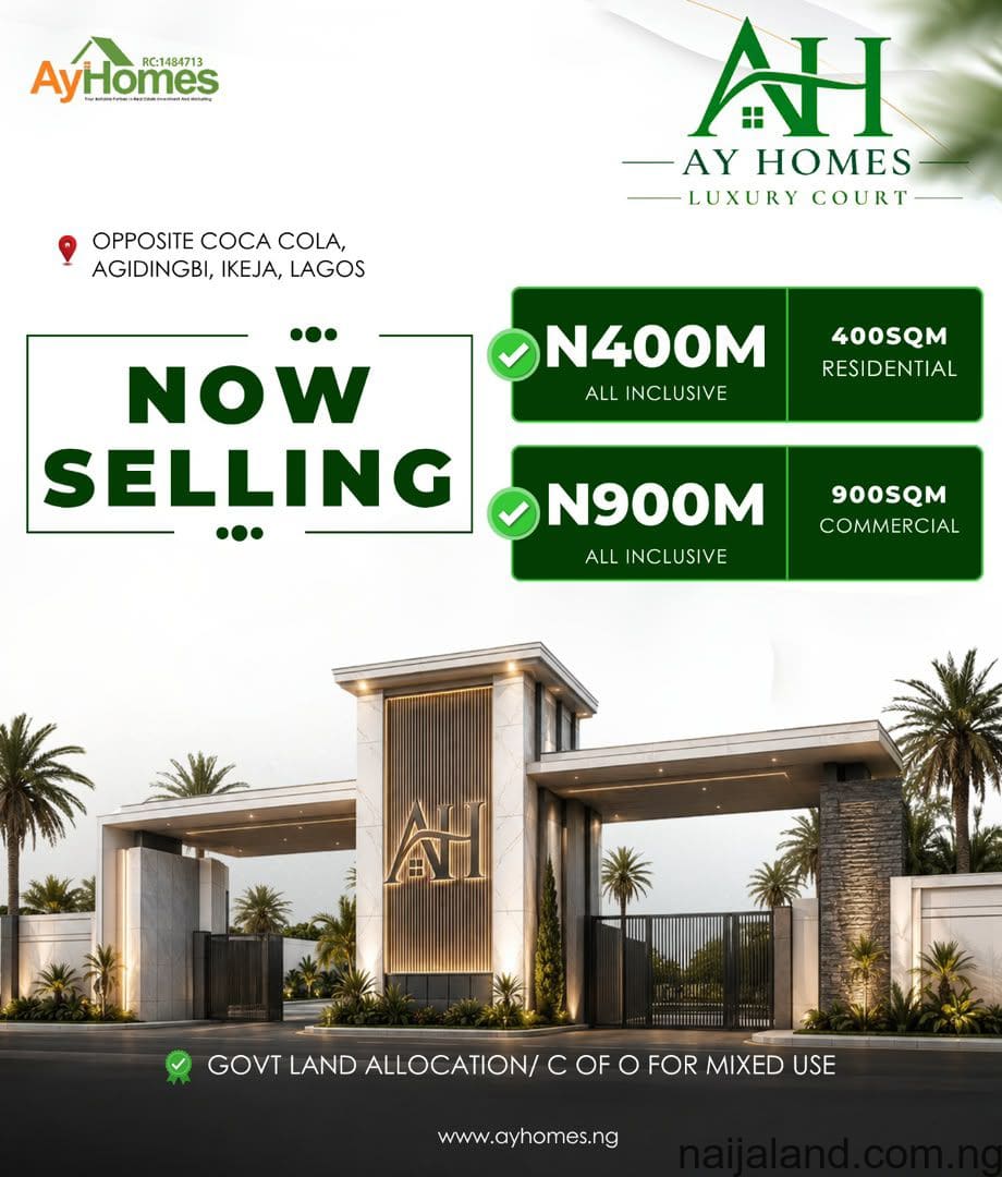 LAND FOR SALE AT IKEJA