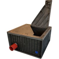 BB TK1 PP trekkekum m/lokk og ramme B125 H=40cm