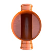 110 rettløpskum f 425 stigerør, rødbrun