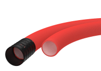 75 DV kabelrør i kveil (450N) L=50m, rød