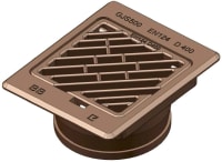 315 slukpotte for teleskoprør m/diagonalrist D400 std