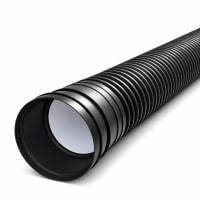 200/175 OD PP drens 180° SN8 L=6m, m/muffe og pakning