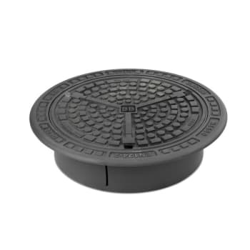 Sett 650 ramme og lokk m/lås/PUR. D400 BB+