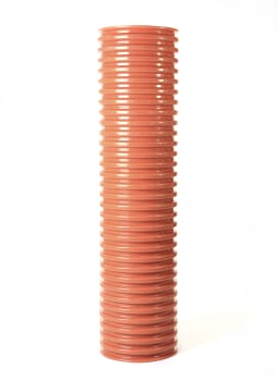 425/475 korrugert stigerør, L=6m, rødbrun