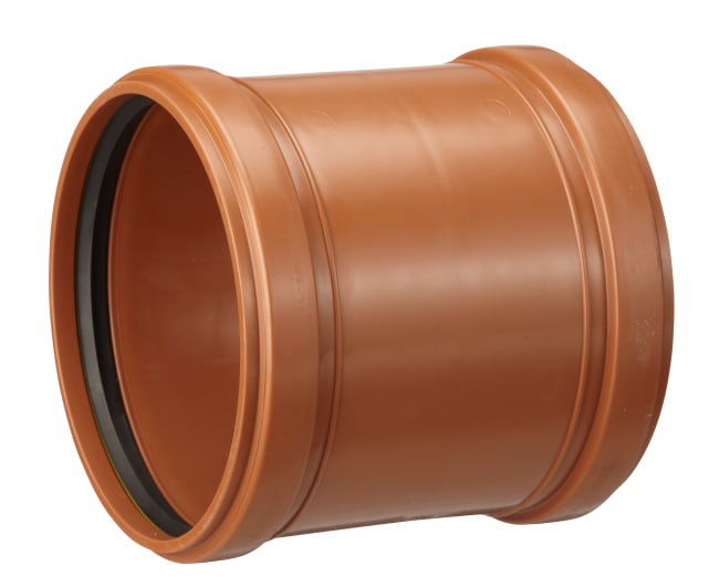 315 PP dobbeltmuffe, rødbrun