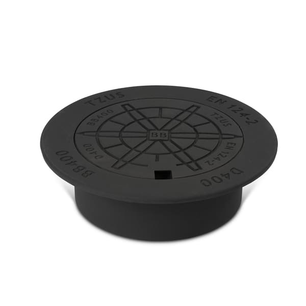 Sett 400 ramme og lokk m/lås/pakn. D400 BB+