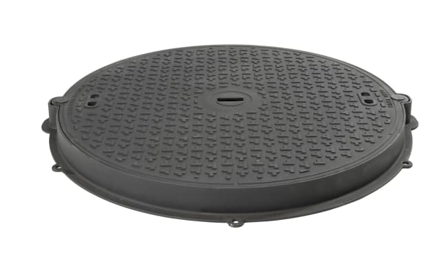 Sett 1000 fast ramme og lokk m/skrulås, B125 BB+