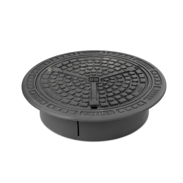 Sett 650 ramme og lokk m/lås. D400 BB+