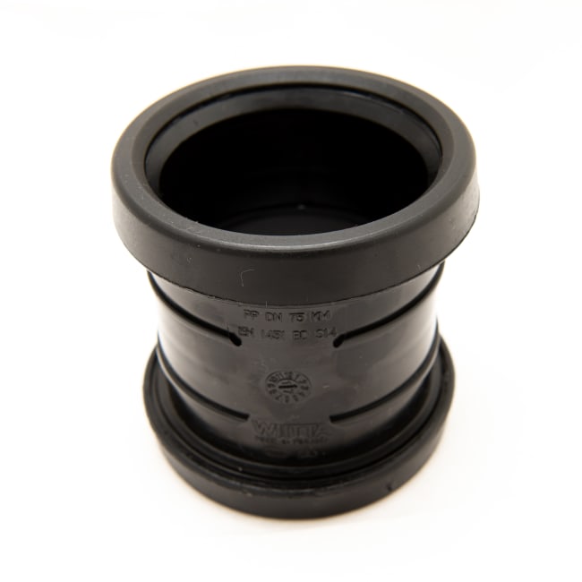 75 HT dobbeltmuffe, svart