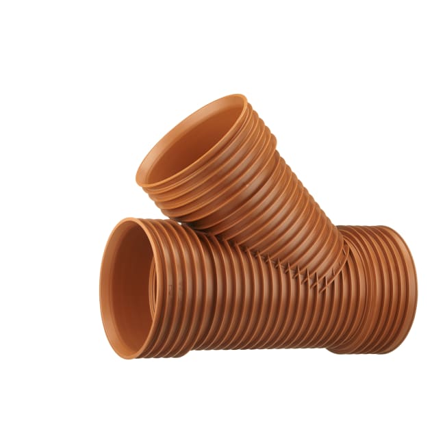 300/300 x 45° K2 ID grenrør m/3 muffer