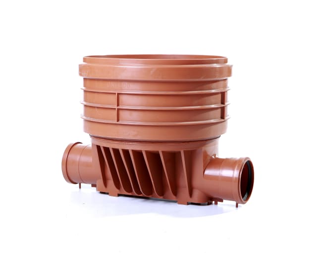 200 rettløpskum f 400 stigerør, rødbrun