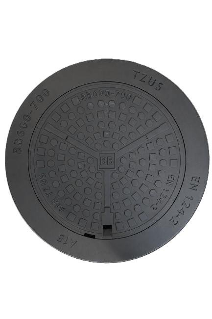 Sett 600-700 fast ramme og lokk m/lås A15 BB+