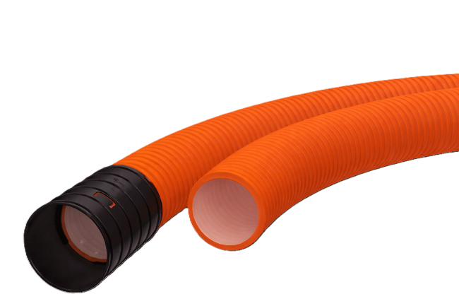 50 DV kabelrør i kveil (450N) L=50m, oransje